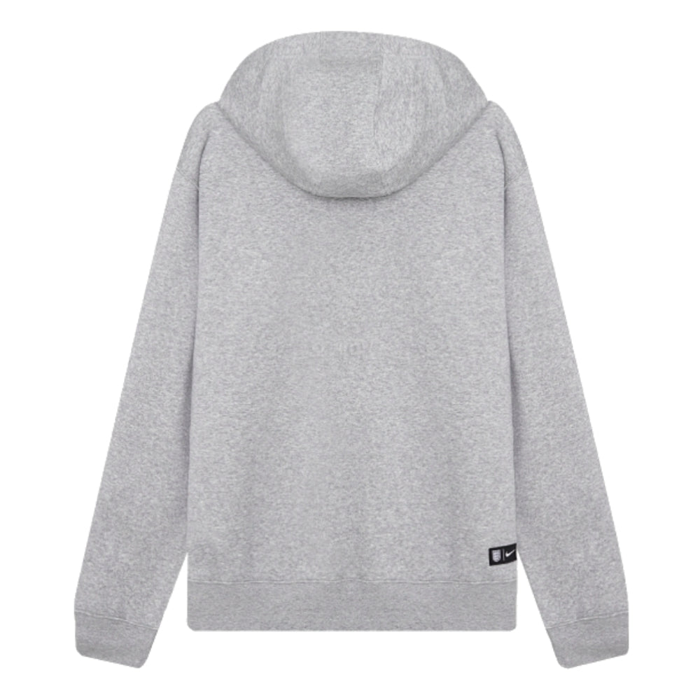 2024-2025 England Football Pullover Hoodie (Grey)_1