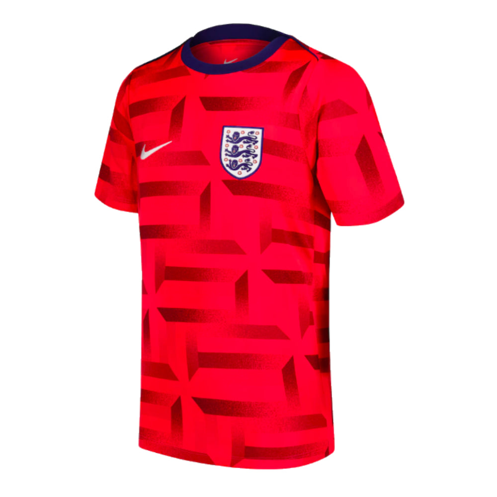 2024-2025 England Dri-FIT Pre-Match Shirt (Red)_0