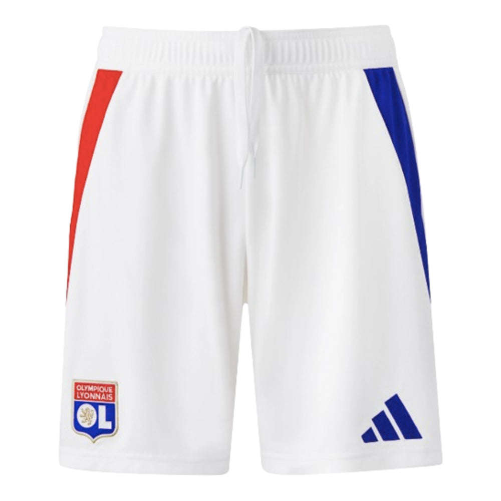 2024-2025 Olympique Lyon Home Shorts (White)_0