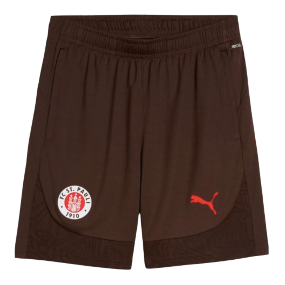 2024-2025 St Pauli Training Shorts (Dark Chocolate)_0