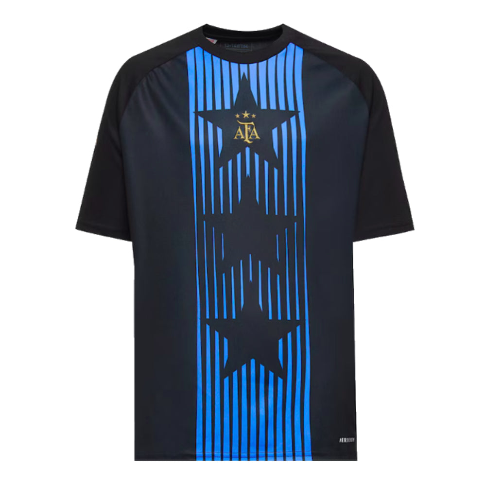 2024-2025 Argentina Pre-Match Shirt (Black) - Kids_0