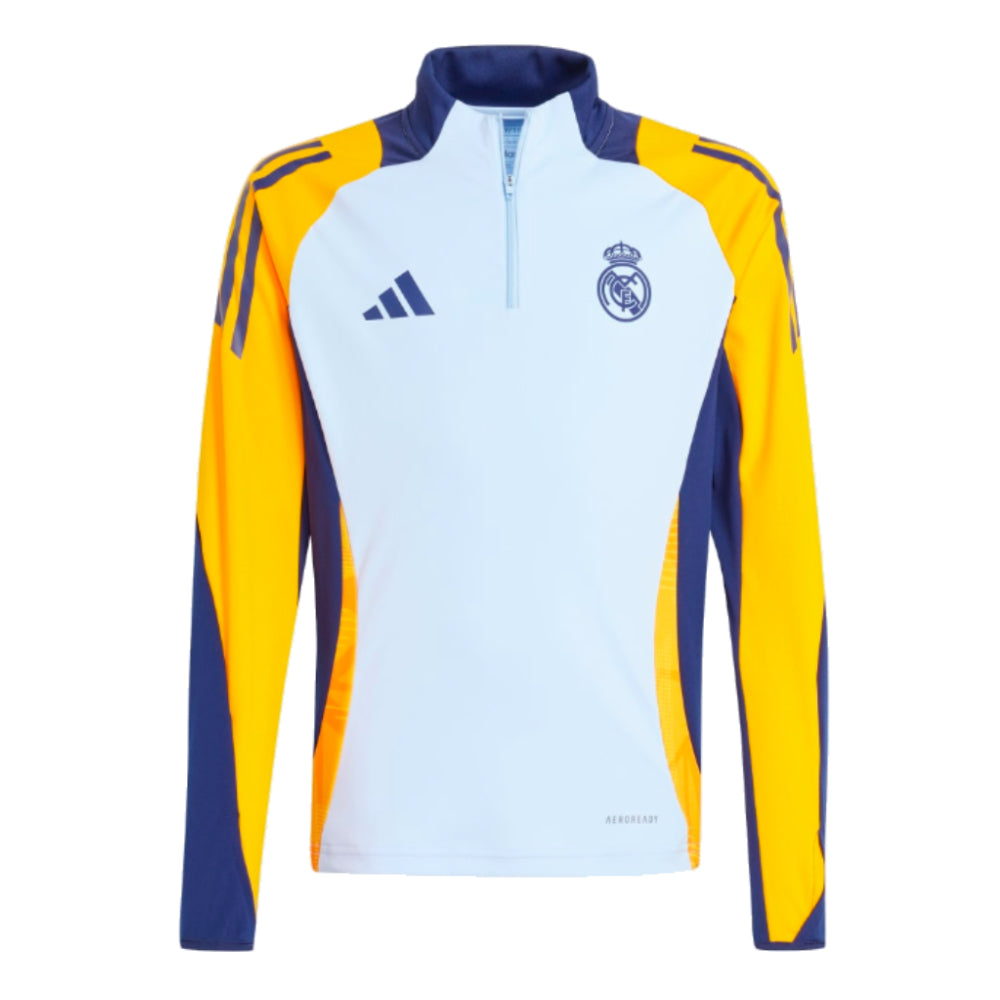 2024-2025 Real Madrid Training Top (Glow Blue) - Kids_0