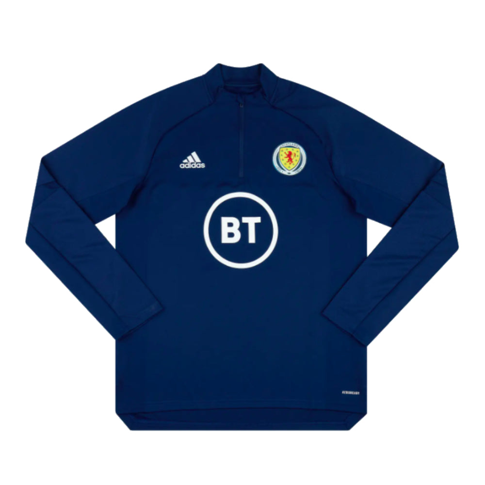 2020-2021 Scotland Player Issue 1/4 Zip Training Top (Navy)_0