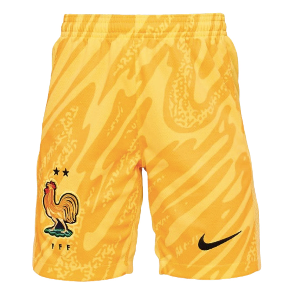 2024-2025 France Home Goalkeeper Shorts (Kids)_0