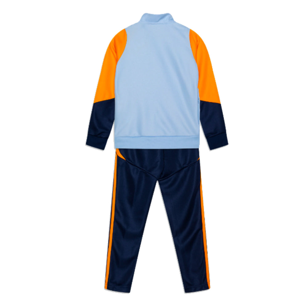 2024-2025 Real Madrid Tracksuit (Glow Blue) - Kids_1