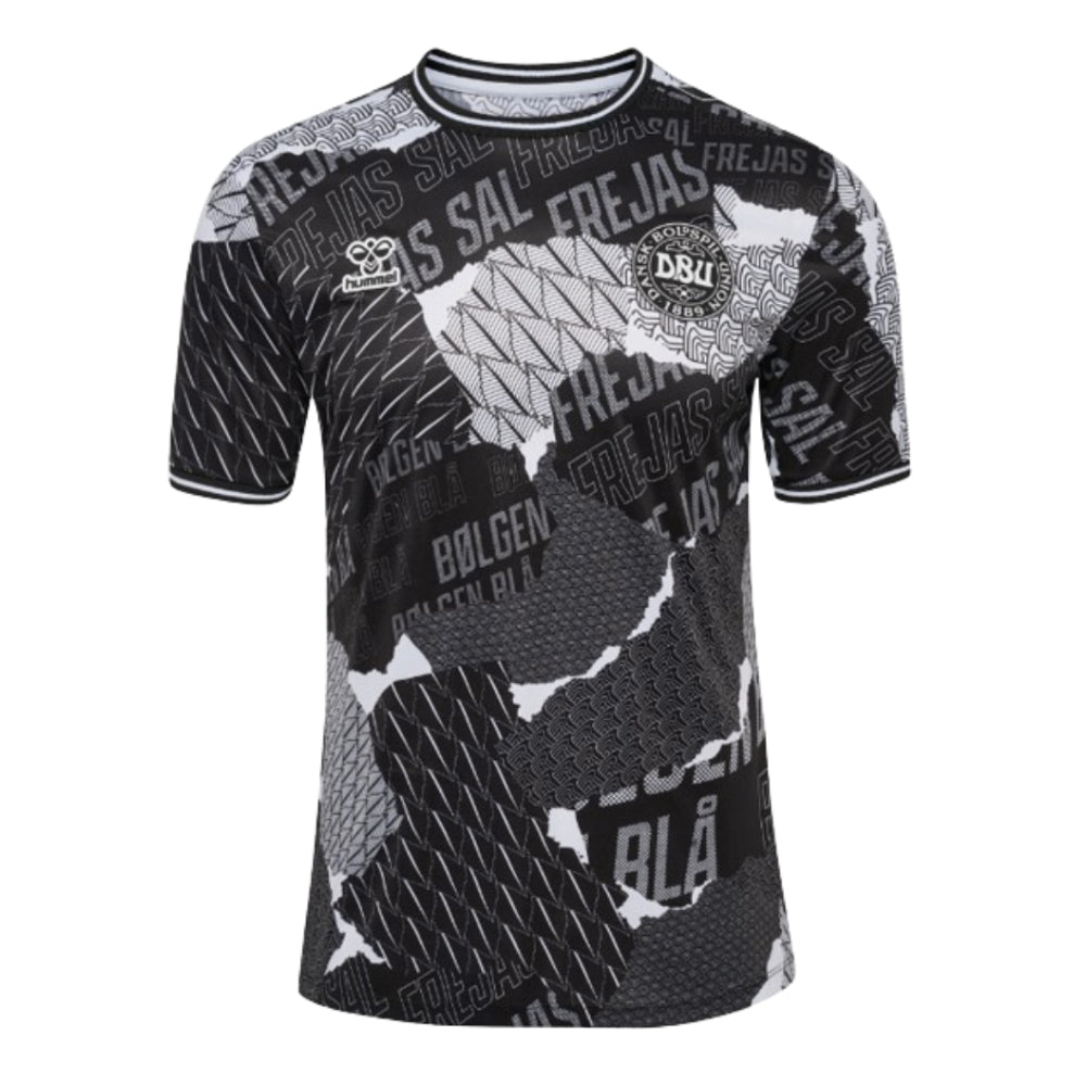 2024-2025 Denmark S/S Pre-Game Jersey (Black)_0
