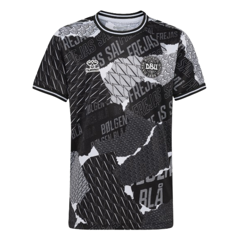 2024-2025 Denmark Pre-Game Jersey (Black) - Kids_0
