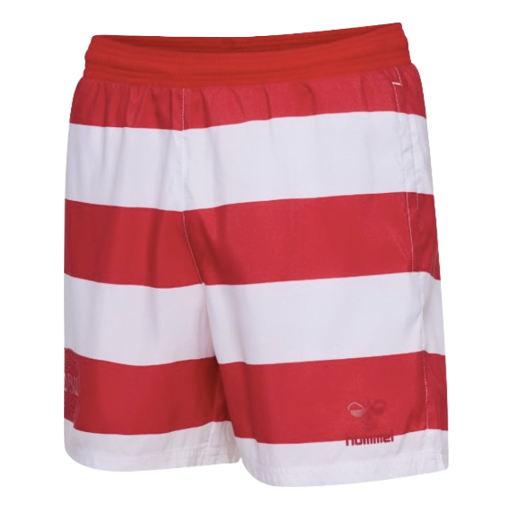 2024-2025 Denmark Pattern Swim Shorts (Red)_0