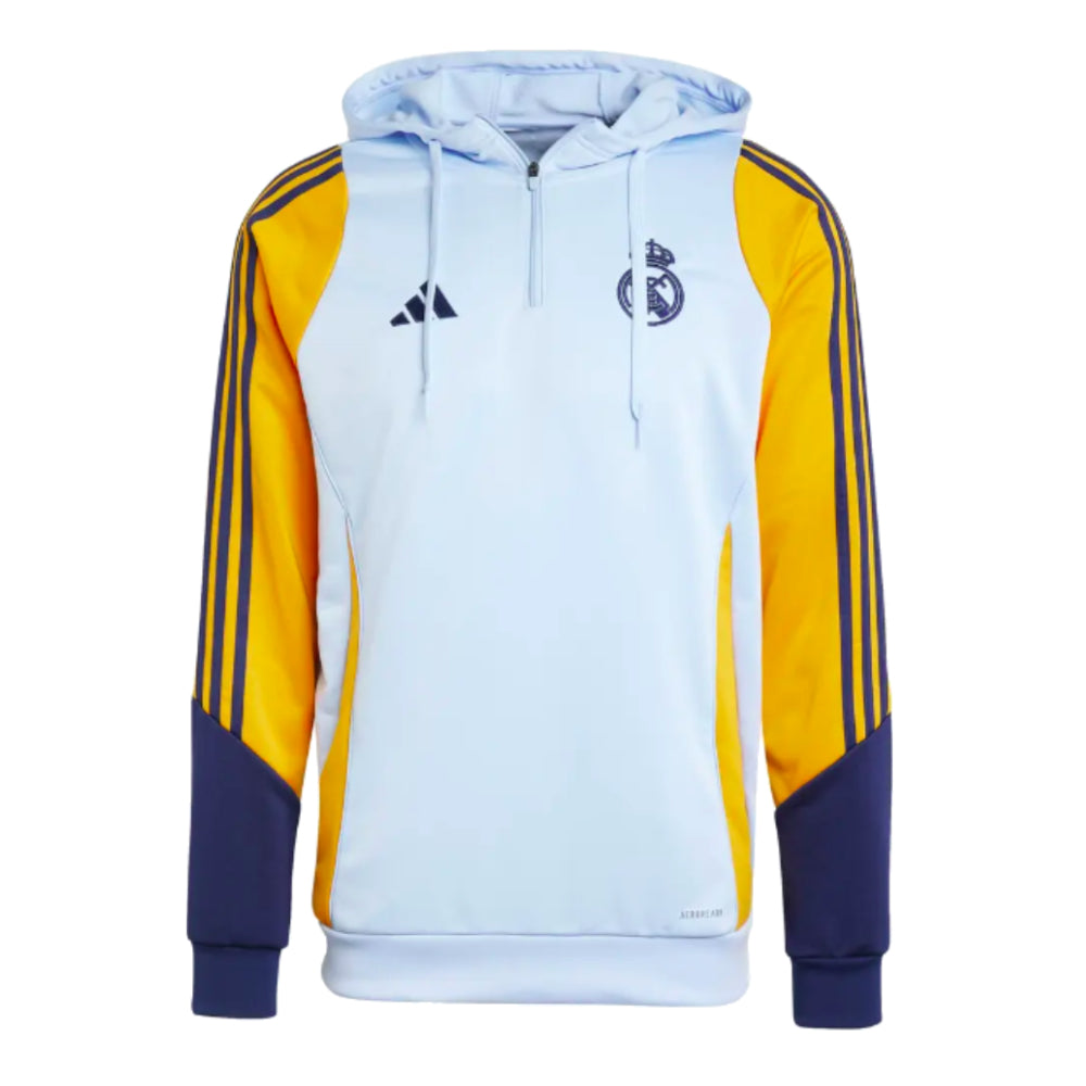 2024-2025 Real Madrid Track Hoody (Glow Blue)_0