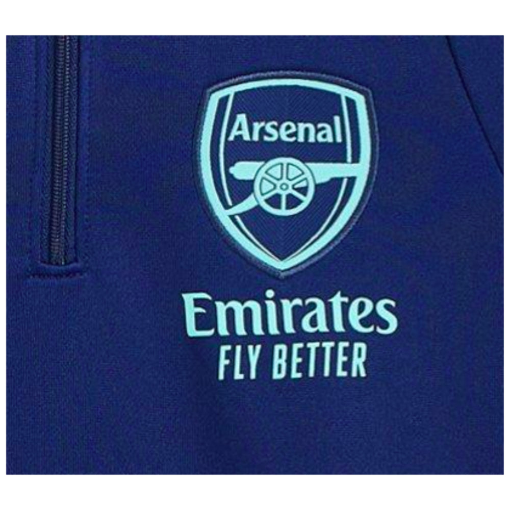 2024-2025 Arsenal Hooded Track Top (Night Sky) - Kids_1