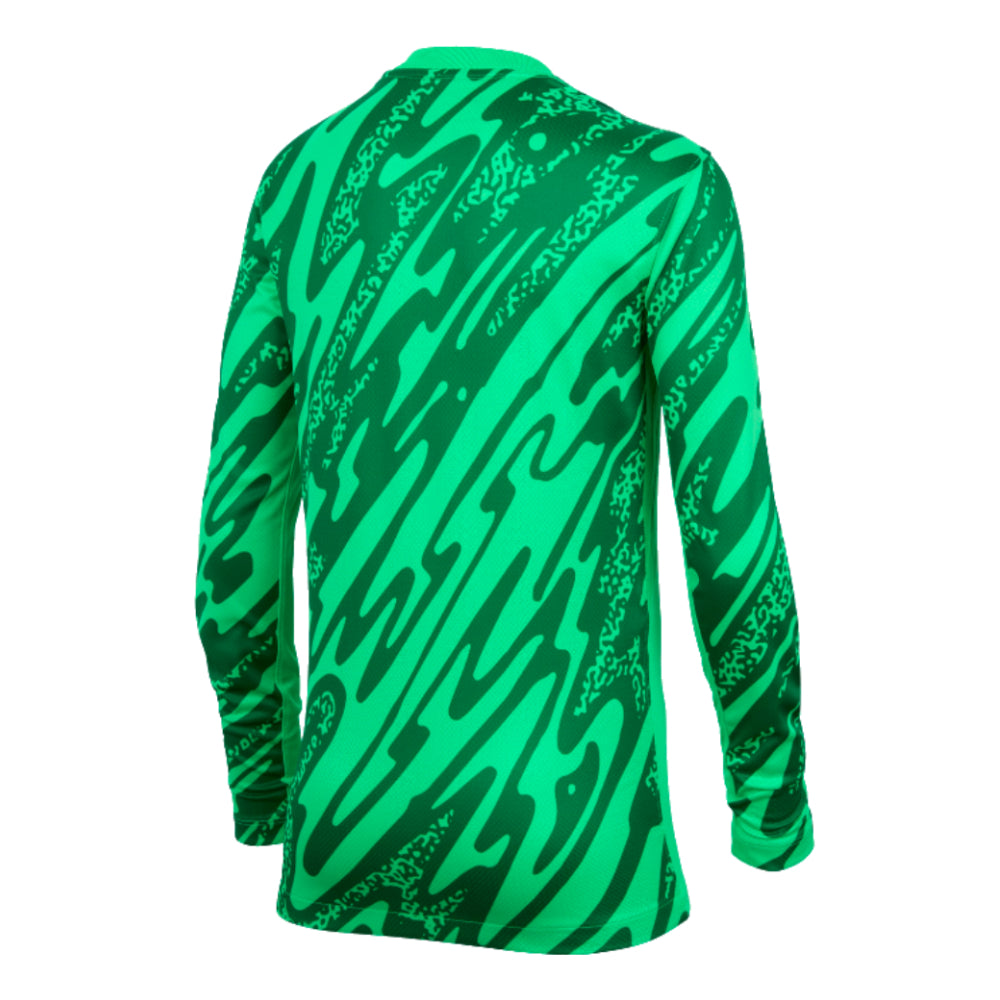 2024-2025 Netherlands Home Goalkeeper Shirt (Green) - Kids_1
