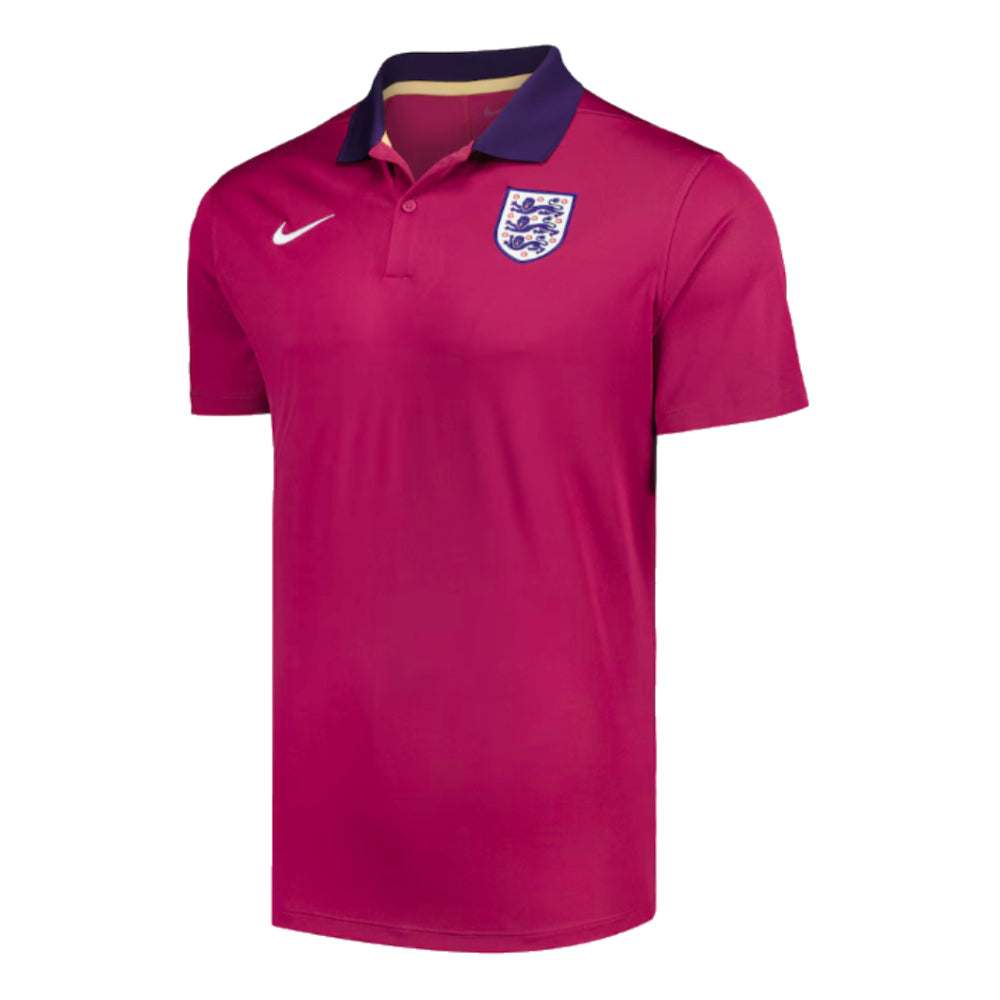 2024-2025 England Victory Polo Shirt (Rosewood)_0