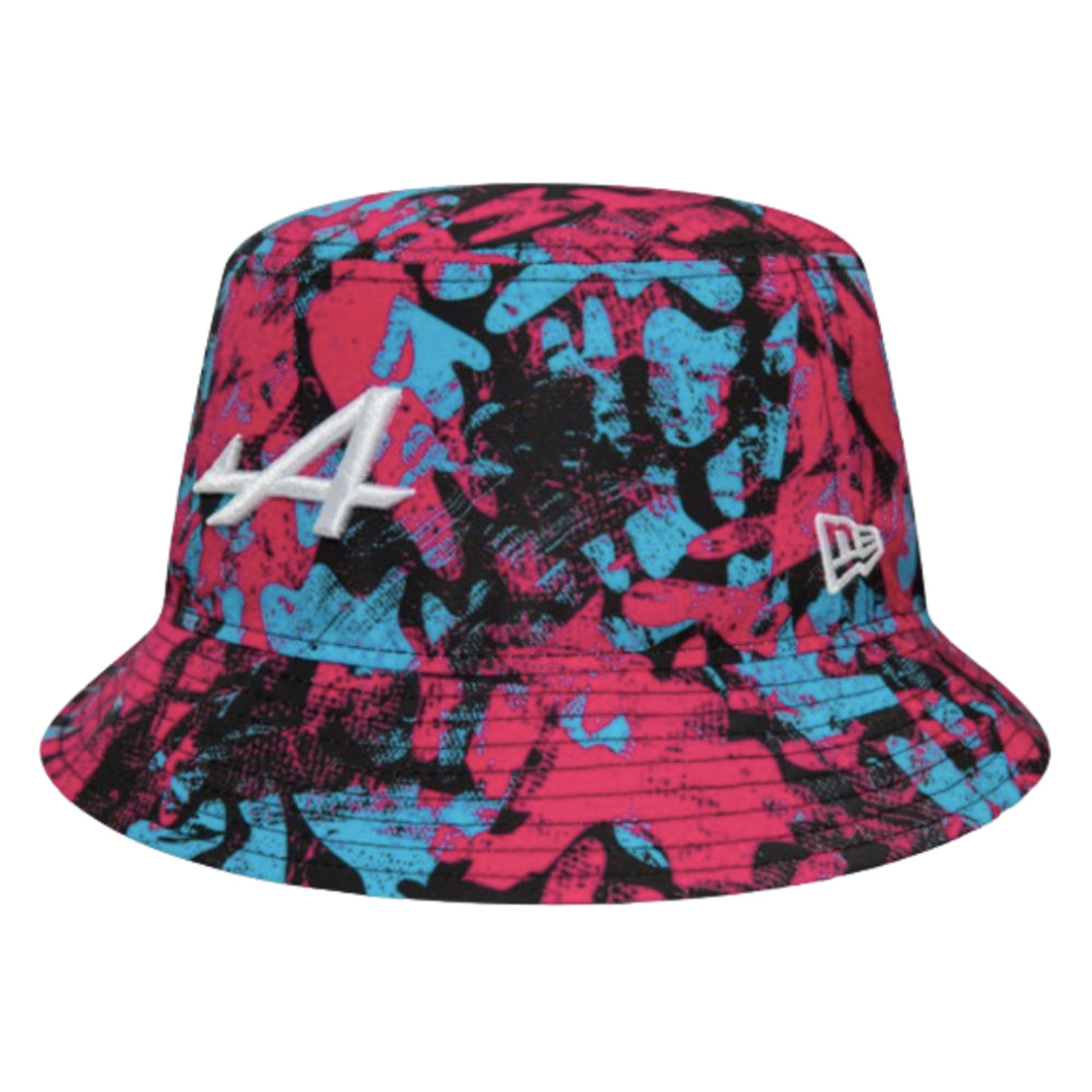 2024 Alpine F1 Silverstone Tapered Bucket Hat (Multicolour) - Medium_0