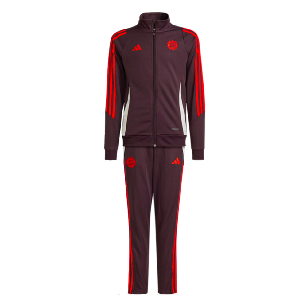2024-2025 Bayern Munich Tracksuit (Shadow Maroon) - Kids_0