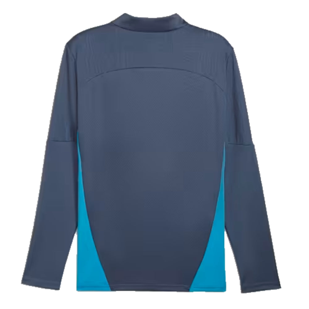 2024-2025 Man City Training 1/4 Zip Top (Inky Blue) - Kids_2