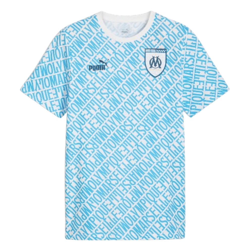 2024-2025 Marseille ftblCulture Tee AOP (Blue)_0