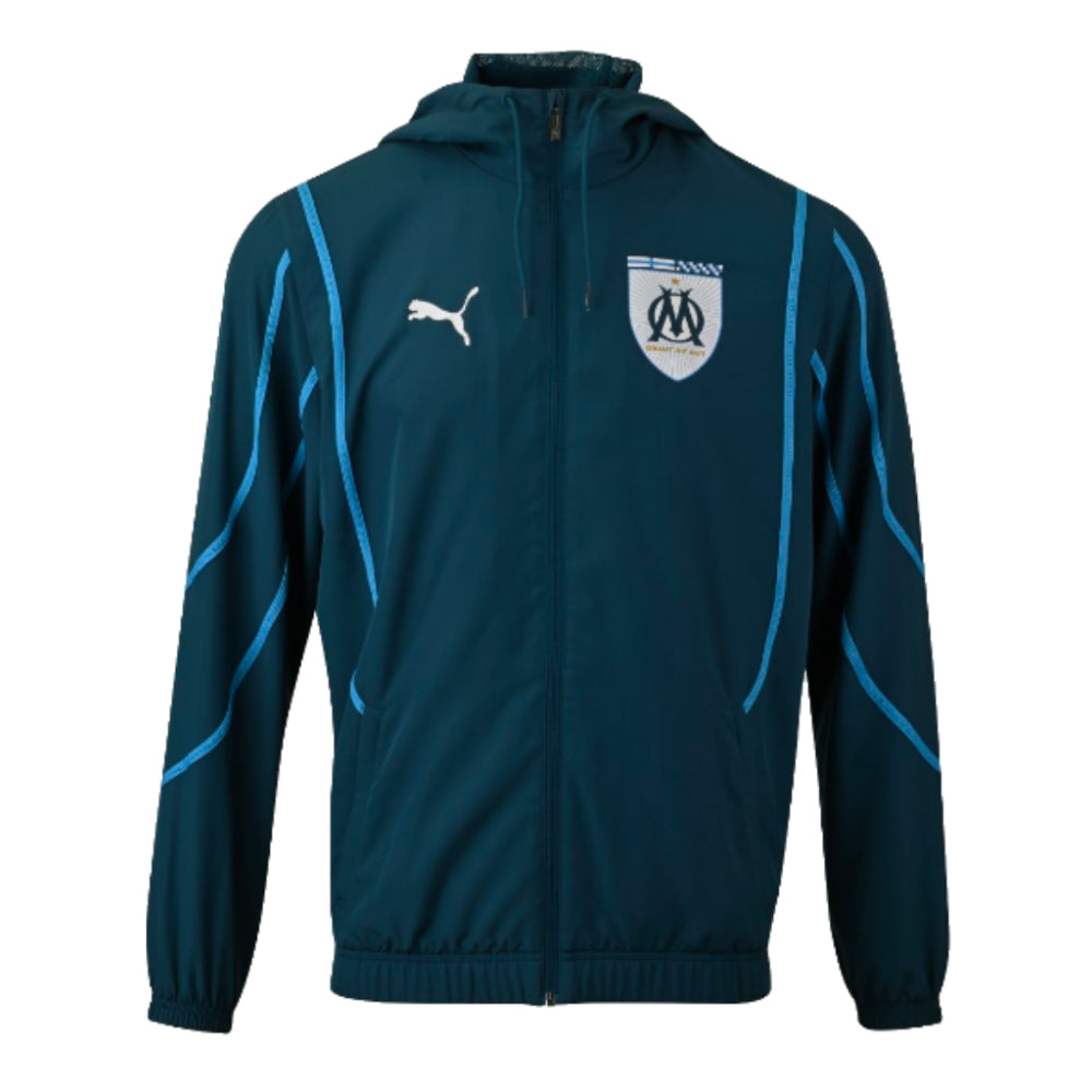 2024-2025 Marseille Prematch Woven Jacket (Blue)_0
