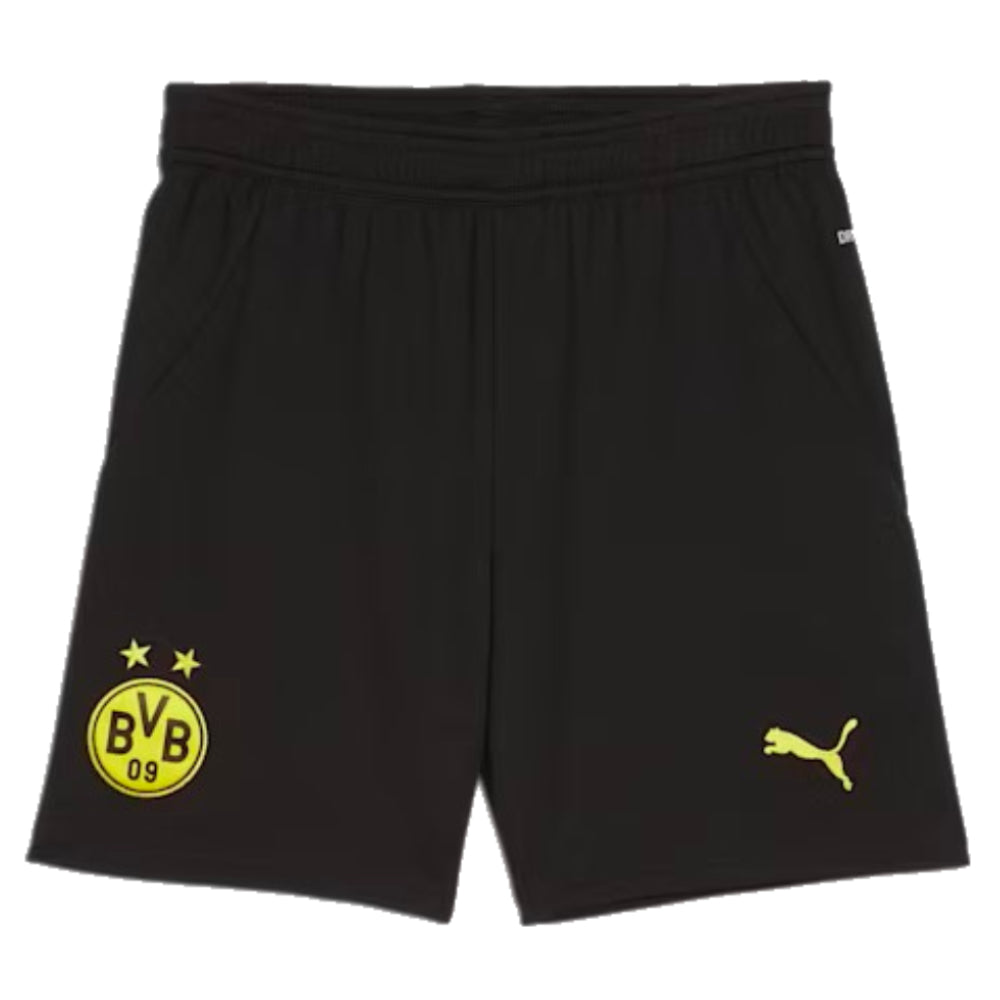 2024-2025 Borussia Dortmund Home Shorts (Black) - Kids_0
