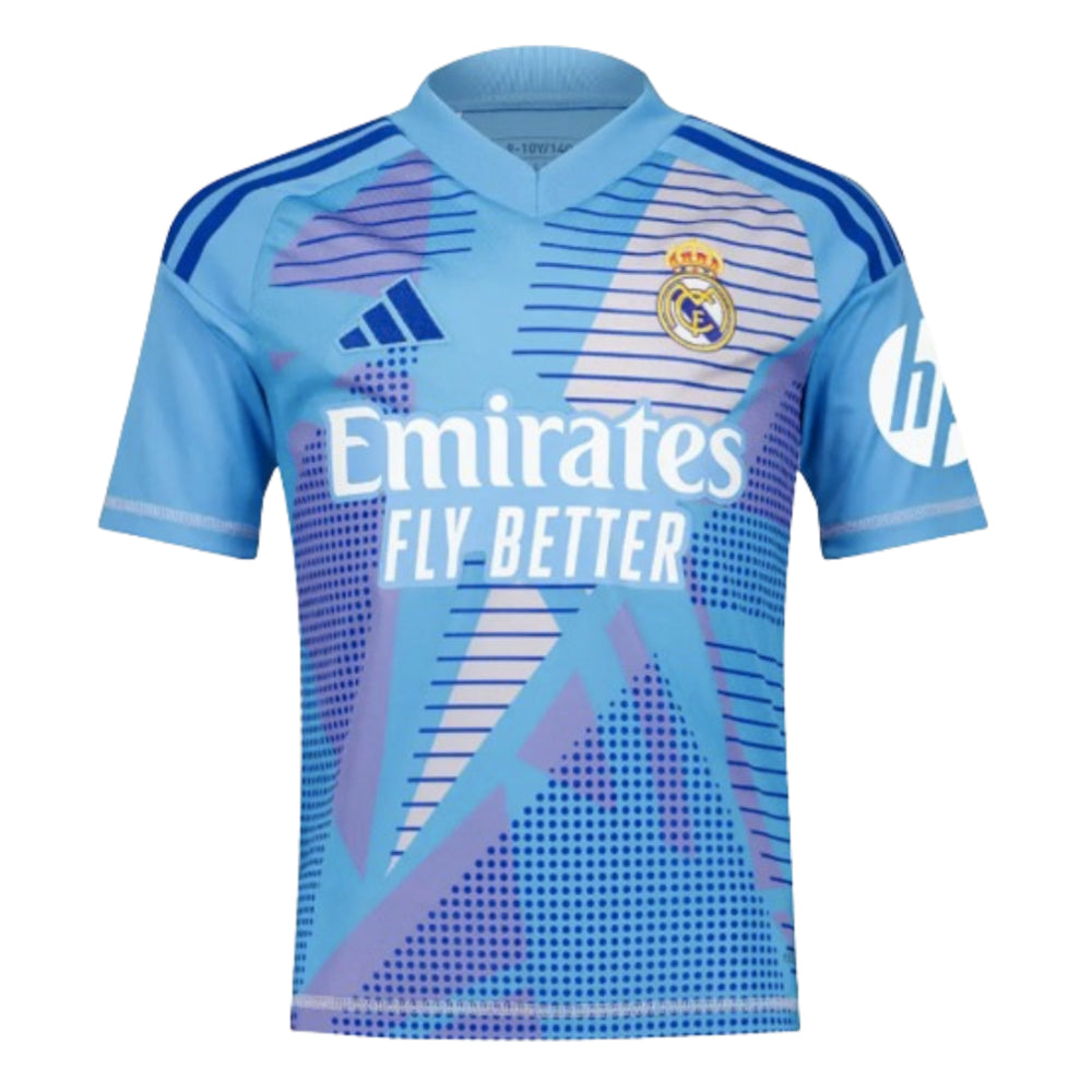 2024-2025 Real Madrid Home Goalkeeper Shirt (Blue) - Kids_0