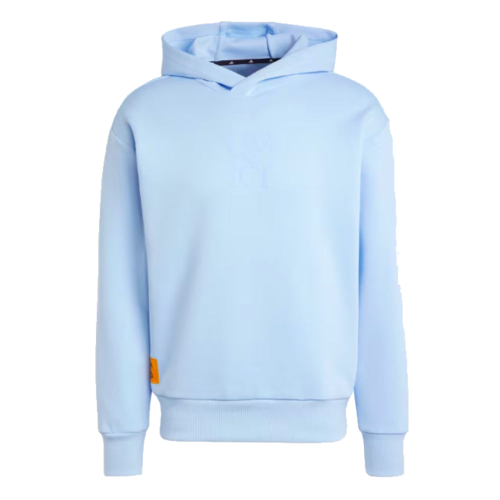 2024-2025 Real Madrid Seasonal Double Knit Hoody (Glow Blue)_0