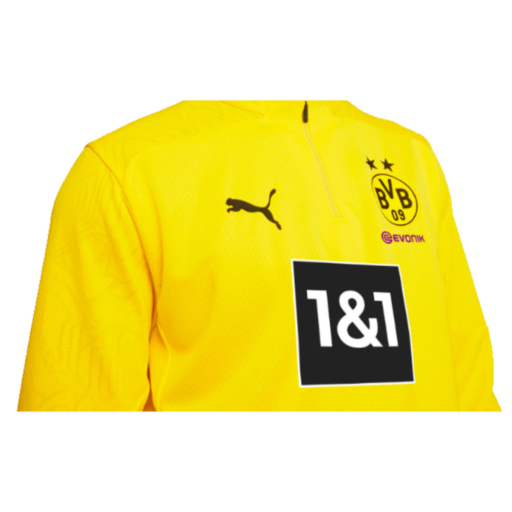 2024-2025 Borussia Dortmund Training 1/4 Zip Top (Yellow)_1