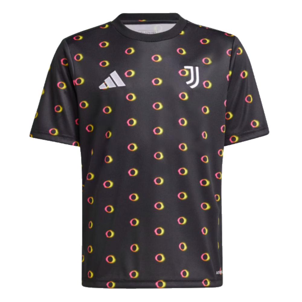 2024-2025 Juventus Pre-Match Shirt (Black) - Kids_0