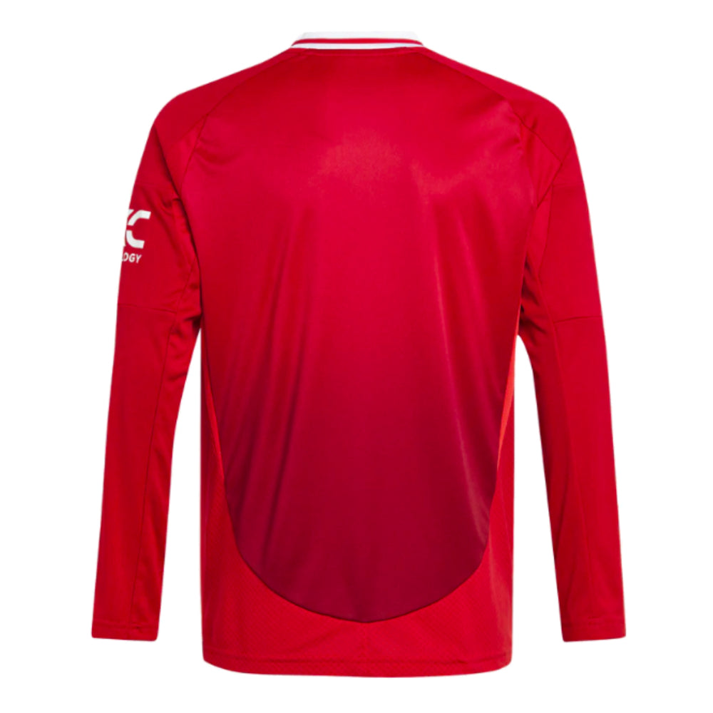 2024-2025 Man Utd Long Sleeve Home Shirt (Kids)_1