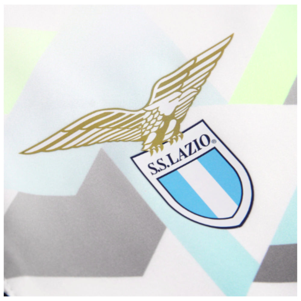 2024-2025 Lazio Pre-Match Half Zip Top (White)_1