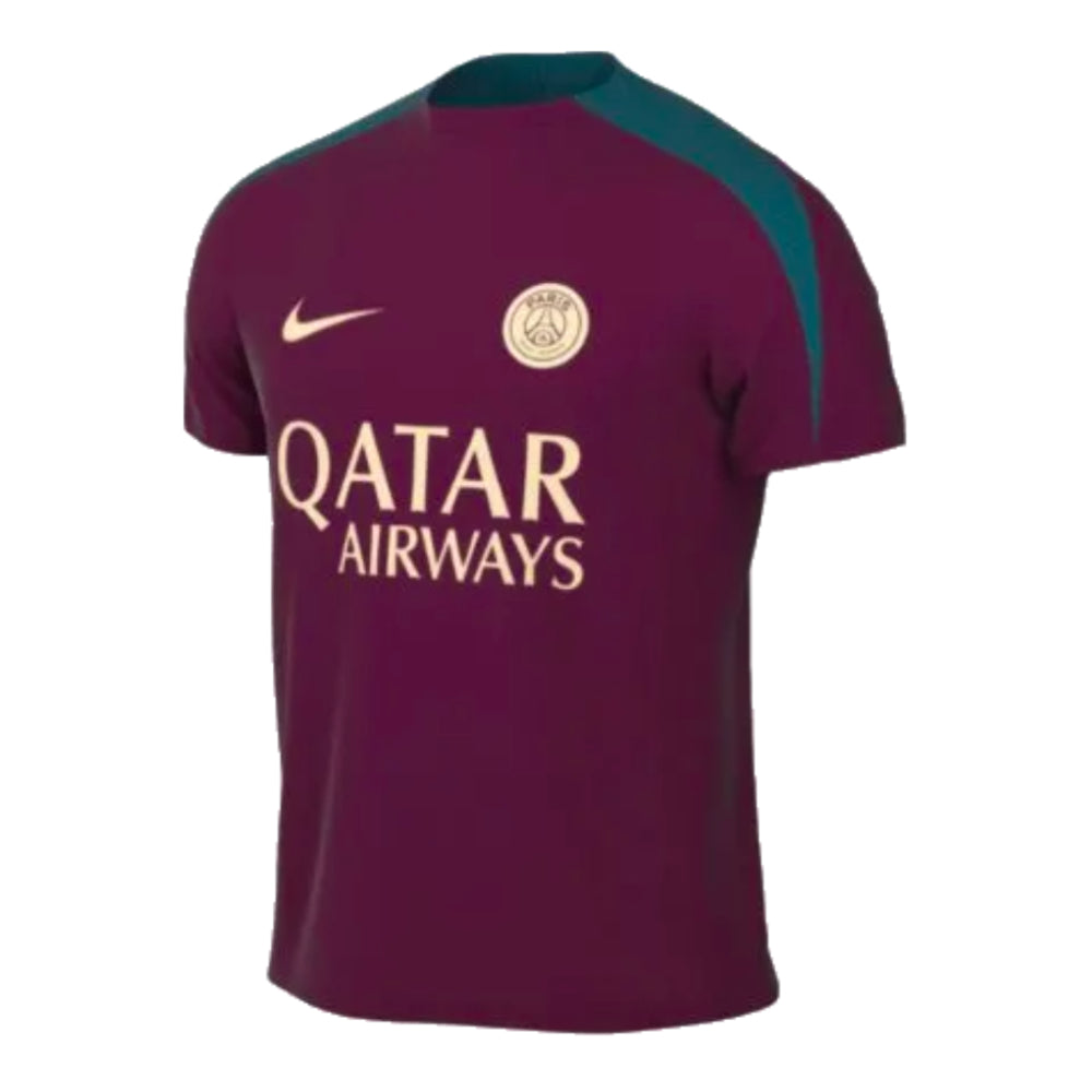 2024-2025 PSG Strike Dri-Fit Training Shirt (Bordeaux) - Kids_0