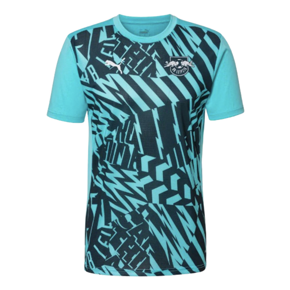 2024-2025 Red Bull Leipzig Pre-Match SS Shirt (Aqua)_0