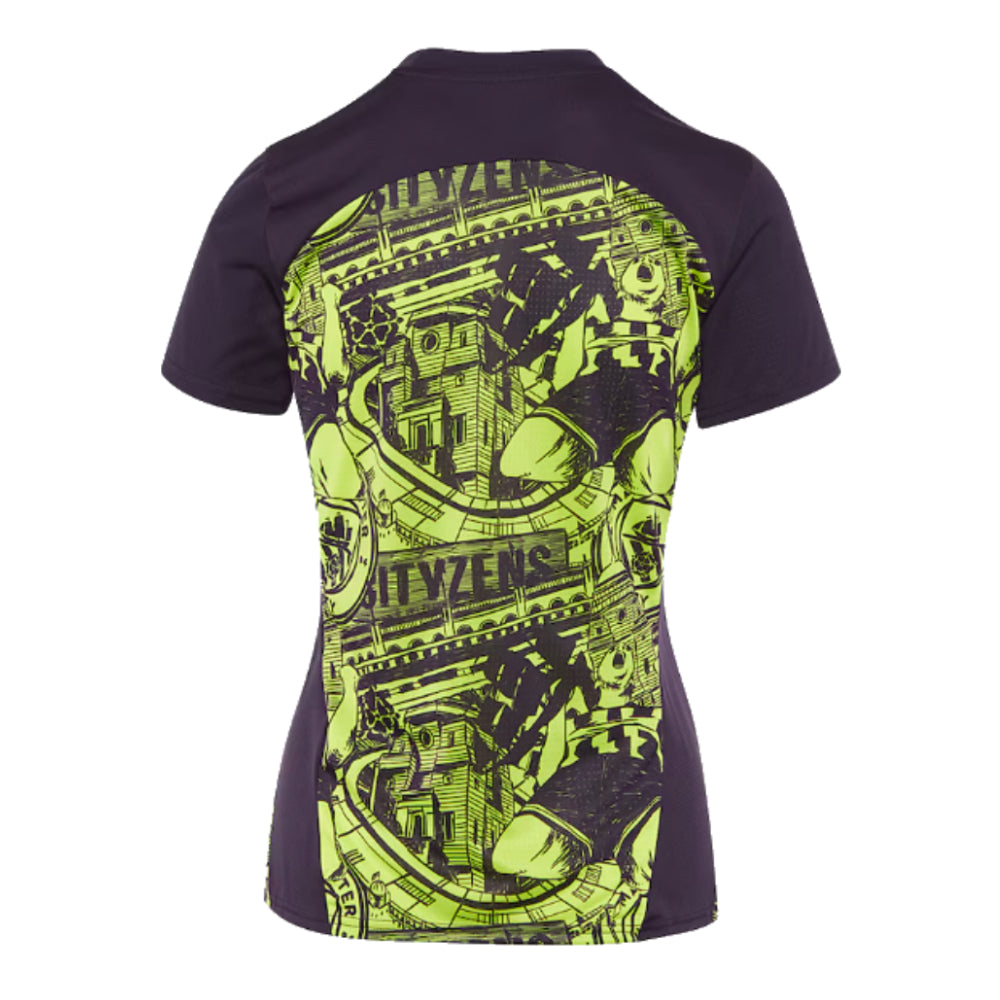 2024-2025 Man City Pre-Match Shirt (Yellow Glow) - Womens_1