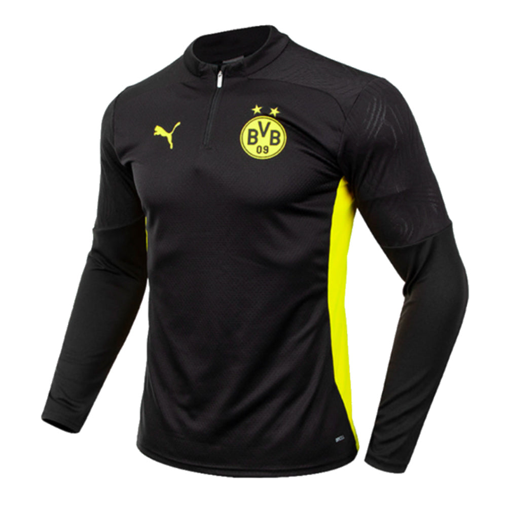 2024-2025 Borussia Dortmund Training 1/4 Zip Top (Black)_0