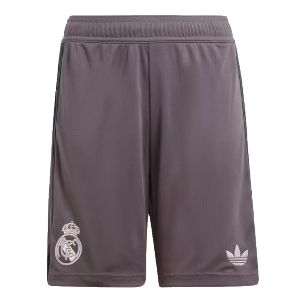 2024-2025 Real Madrid Third Shorts (Charcoal) - Kids_0
