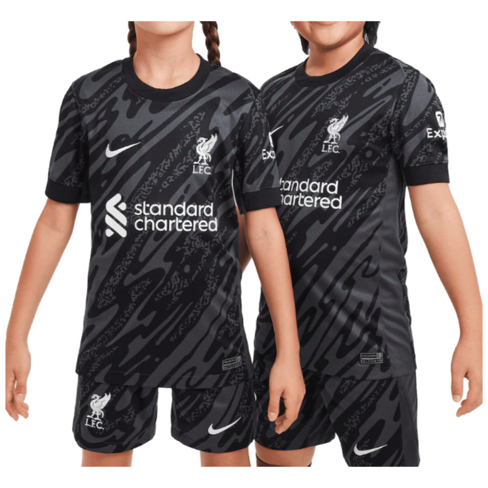 2024-2025 Liverpool Home Goalkeeper Shirt (Black) - Kids_0