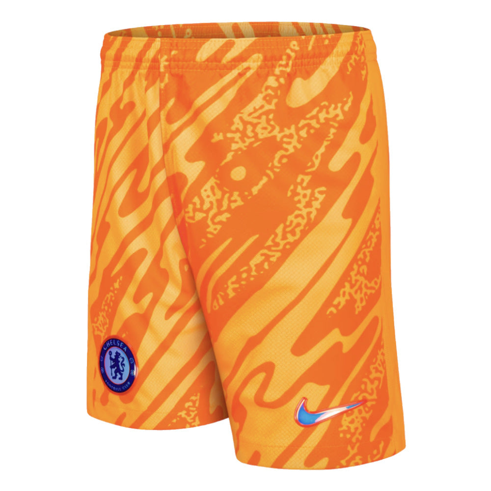 2024-2025 Chelsea Home Goalkeeper Shorts (Orange) - Kids_0