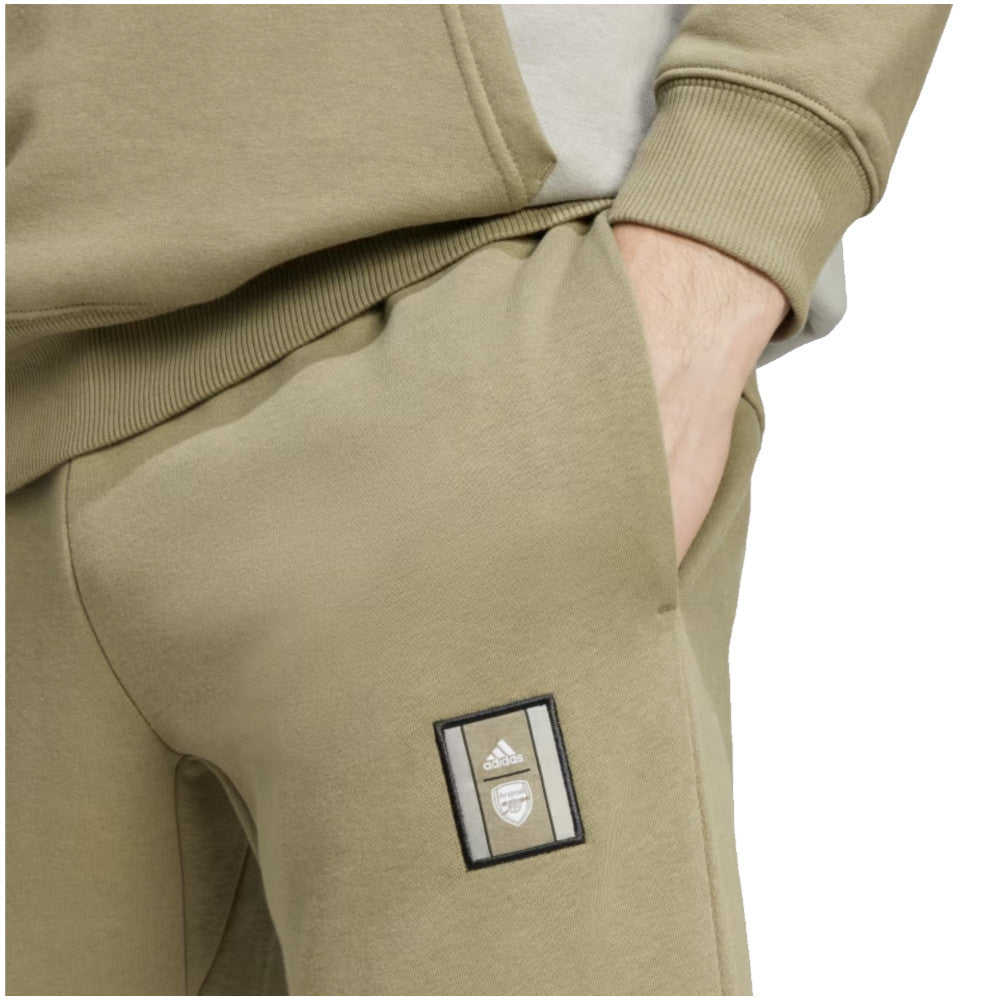 2024-2025 Arsenal Seasonal Fleece Tracksuit Bottoms (Orbit Green)_3