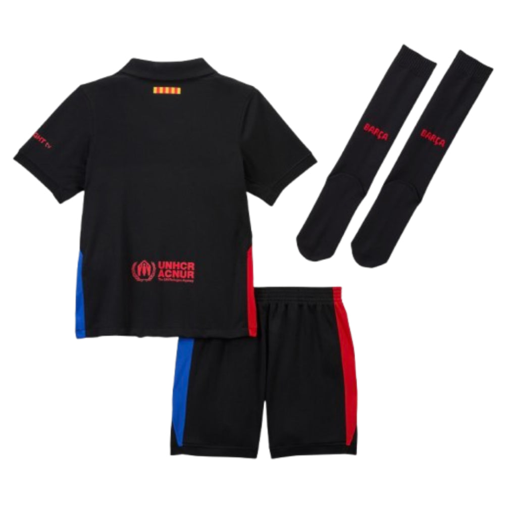 2024-2025 Barcelona Away Little Boys Mini Kit_2