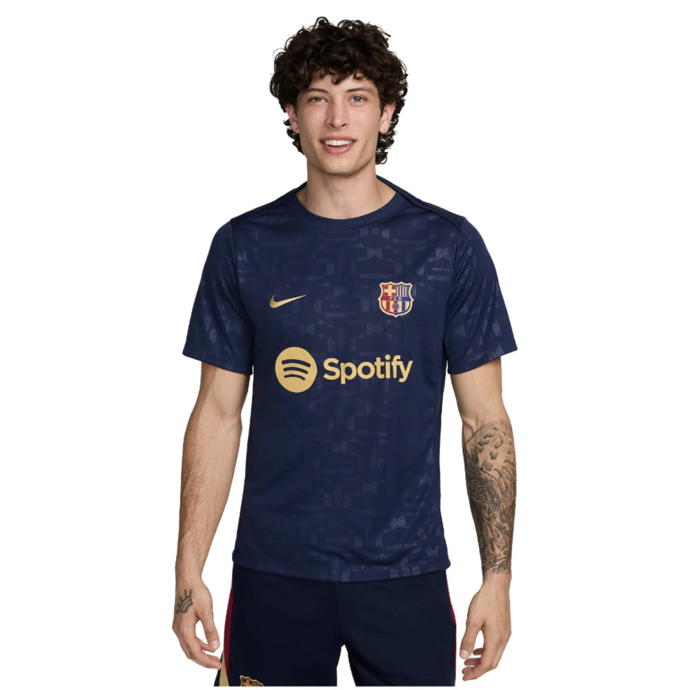 2024-2025 Barcelona Dri-Fit Academy Pro Pre-Match Top (Navy)_0