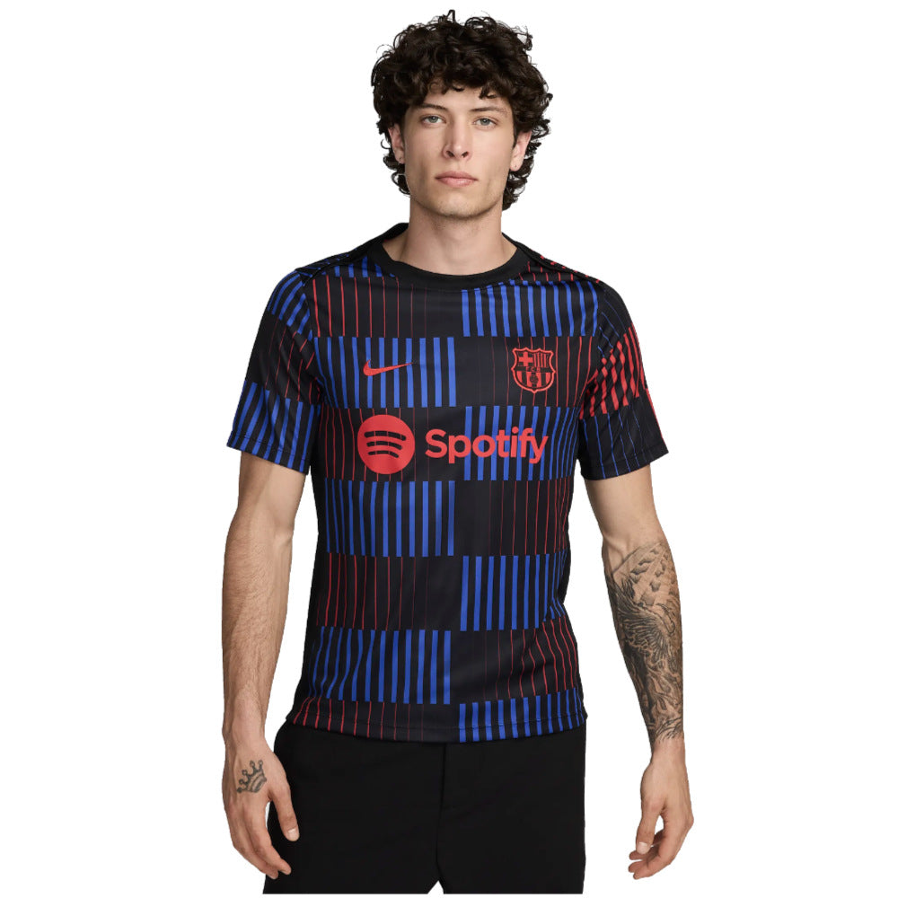 2024-2025 Barcelona Pre-Match Away Shirt (Navy)_0