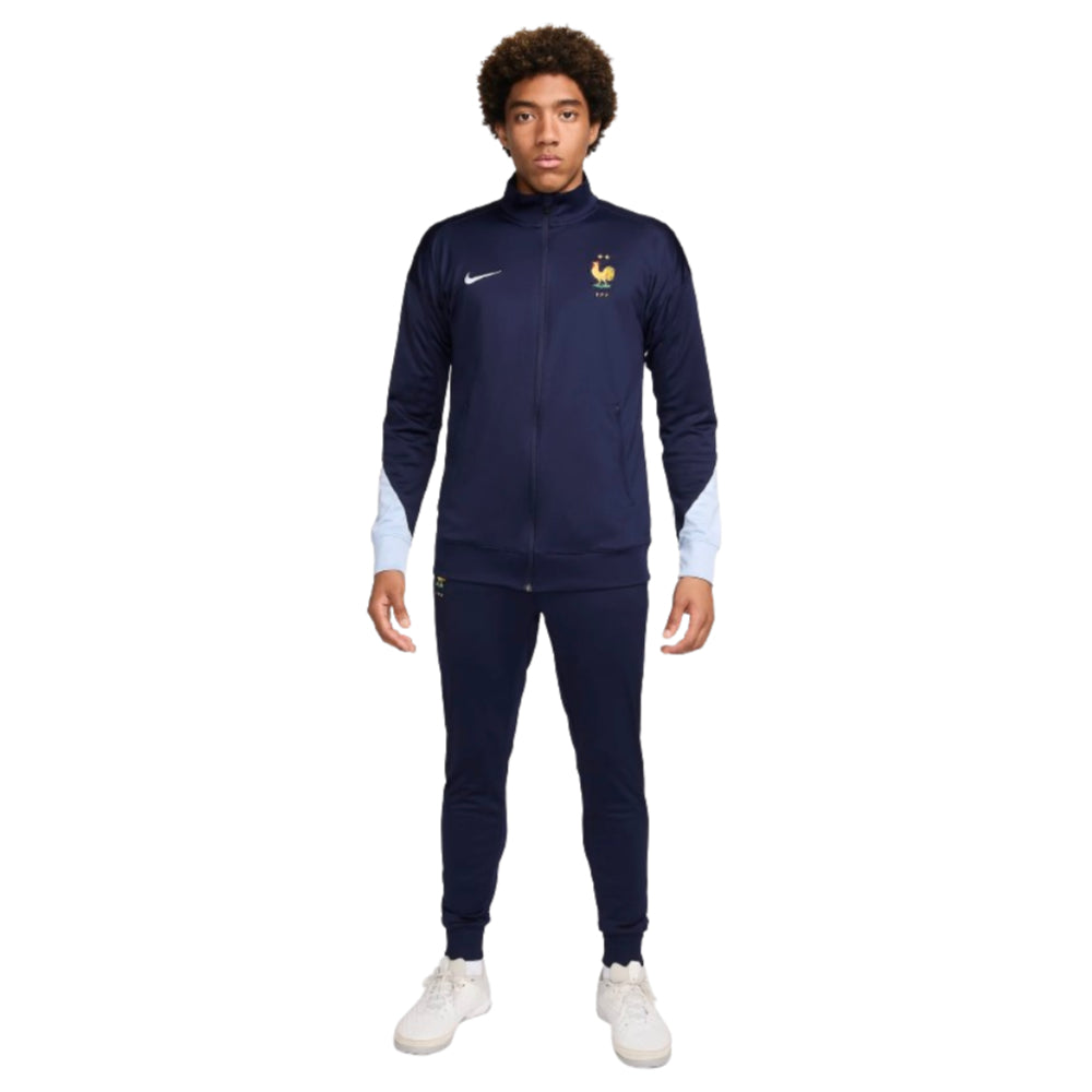 2024-2025 France Knit Strike Dri-Fit Tracksuit (Navy)_0