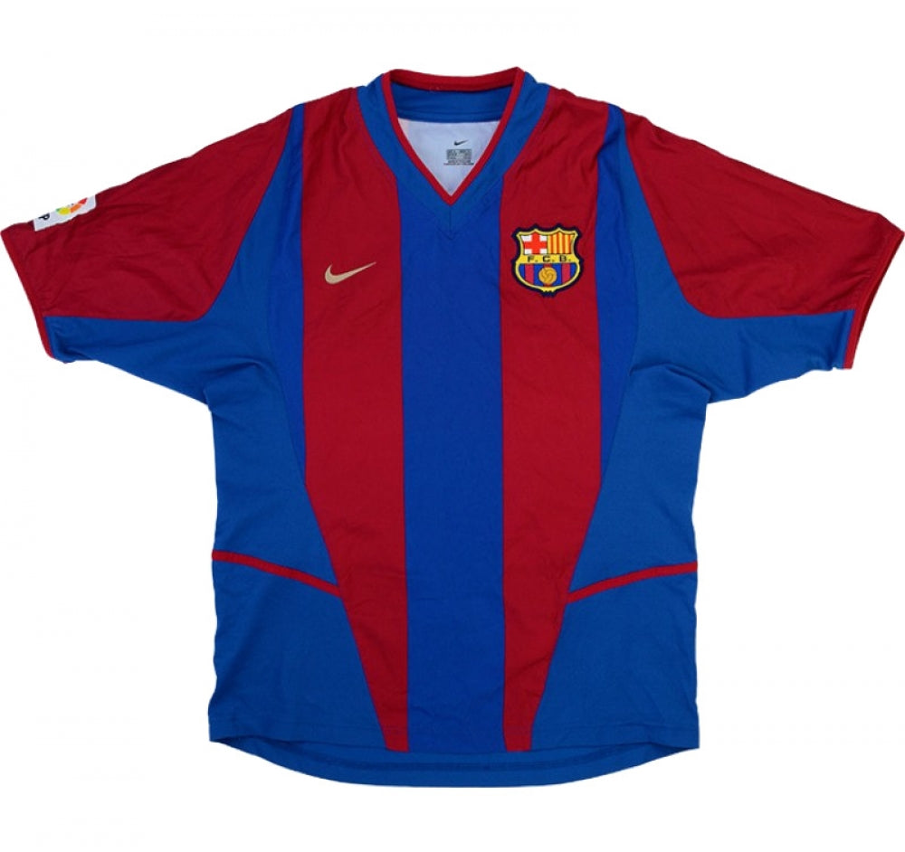 Barcelona 2002-03 Home Shirt (XL) (Excellent)_0
