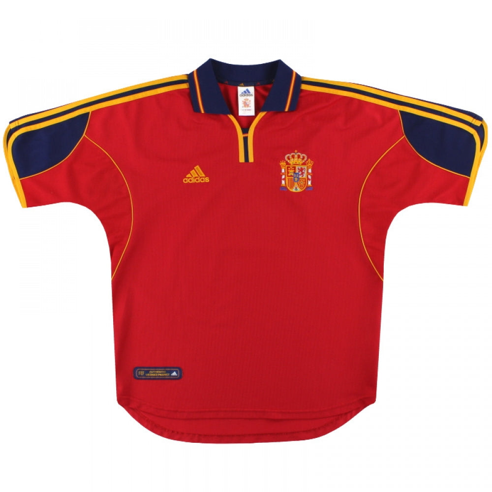 Spain 1999-02 Home Shirt (2XL) (Very Good)_0