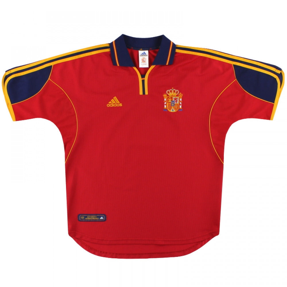 Spain 1999-02 Home Shirt (2XL) (Very Good)_0