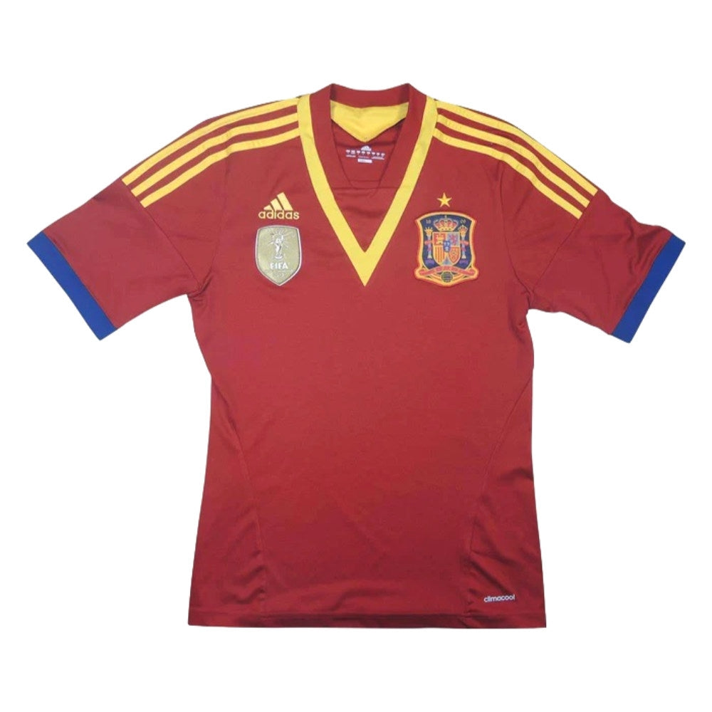 Spain 2013-14 Home Shirt (S) (Excellent)_0