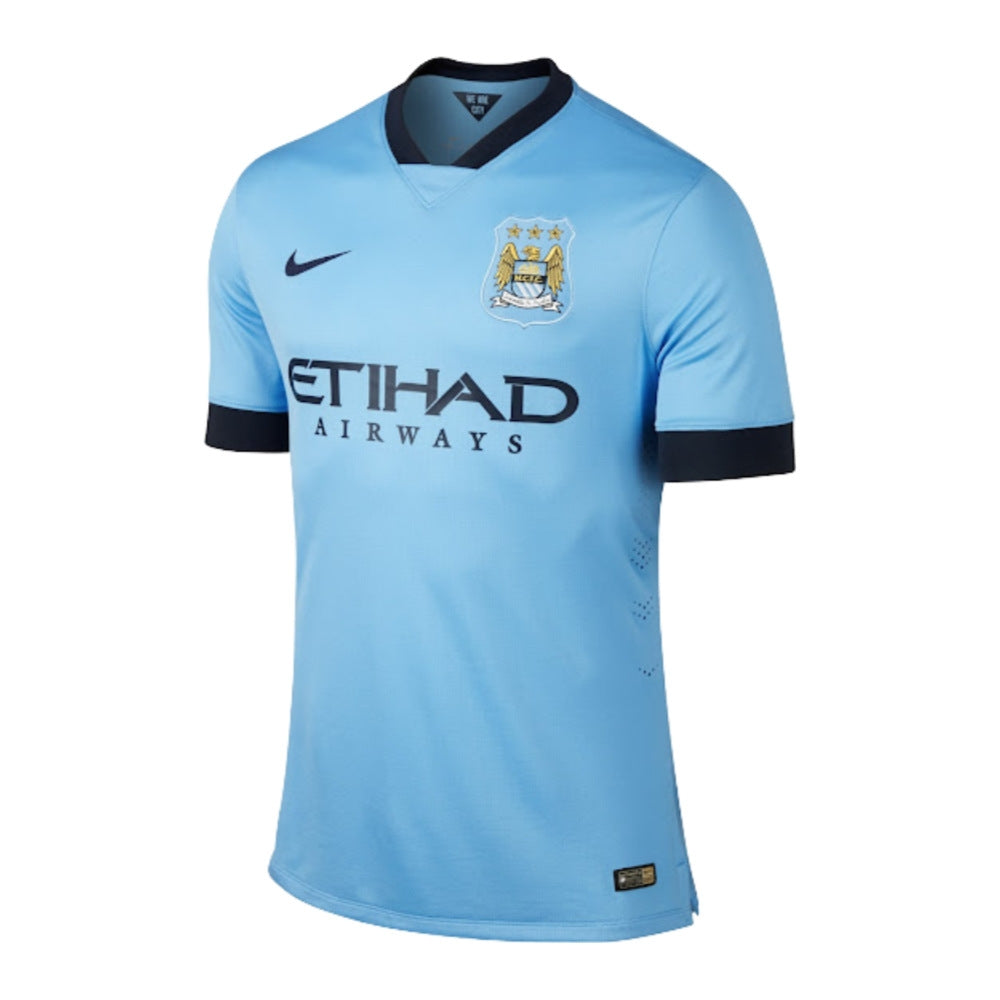 Manchester City 2014-15 Home Shirt (S) (Very Good)_0