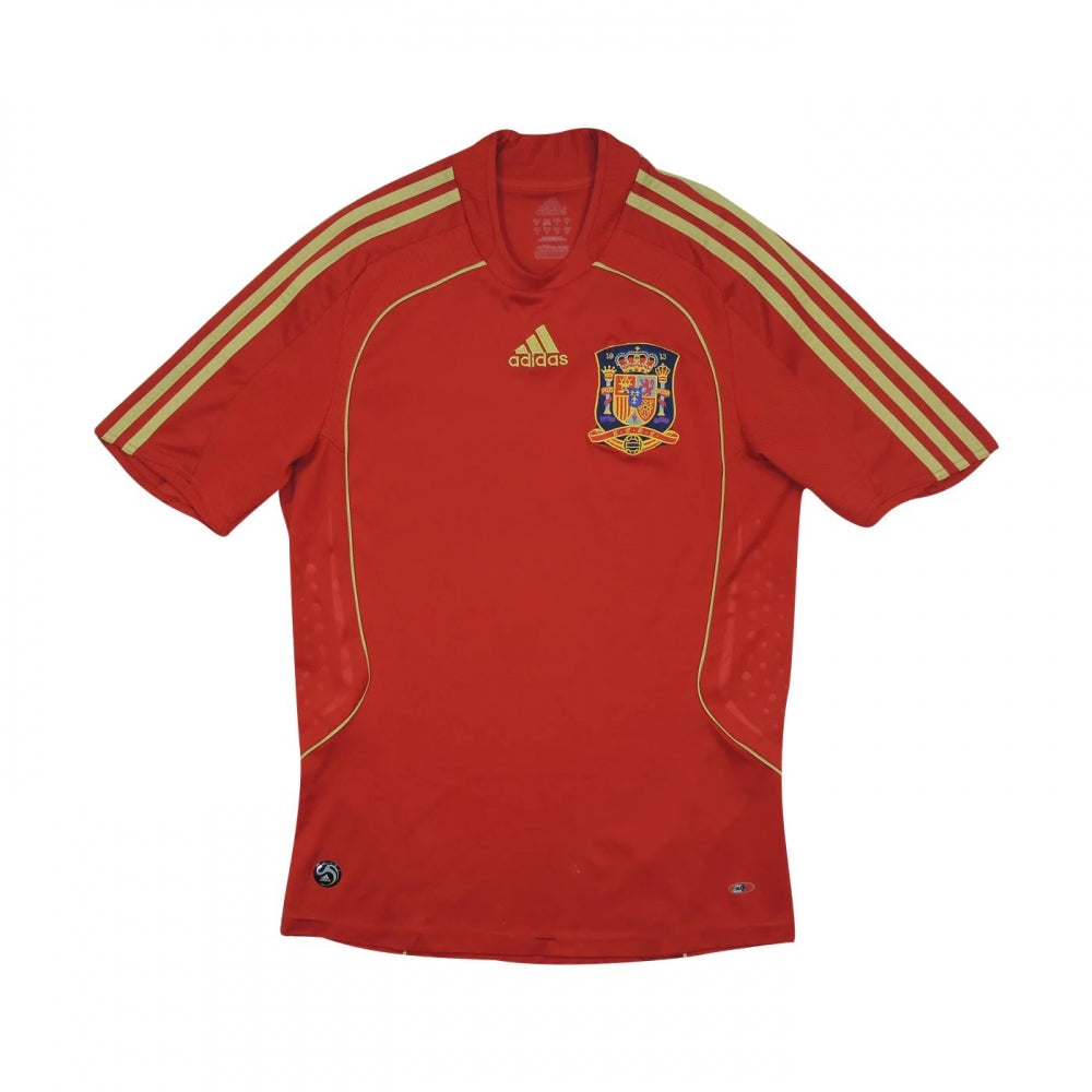 Spain 2008-09 Home Shirt (M) (Good)_0