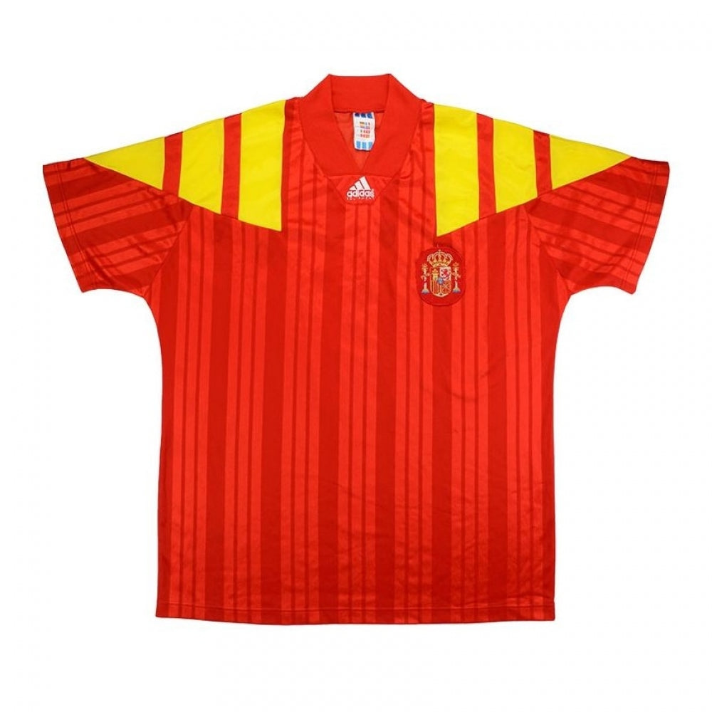 Spain 1992-94 Home Shirt (L) (Excellent)_0