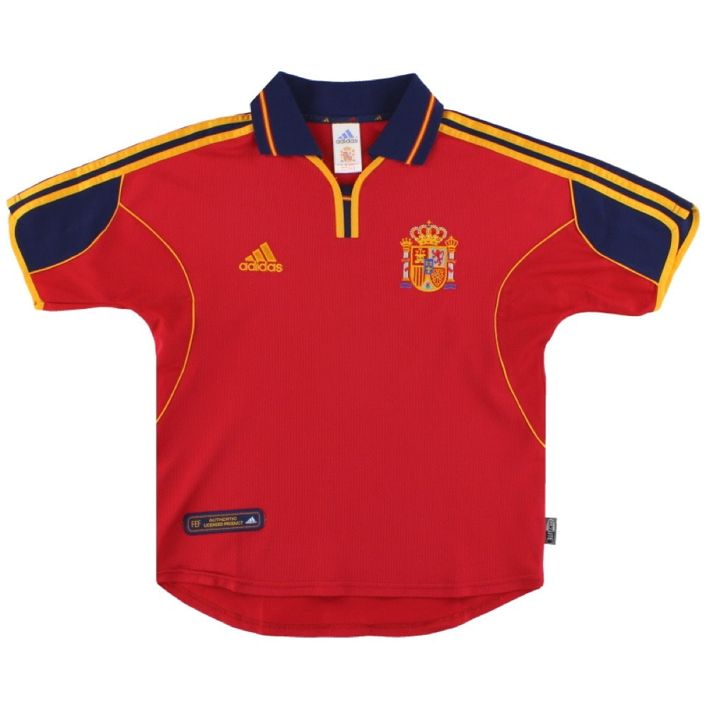 Spain 2000-02 Home Shirt (L) (Excellent)_0