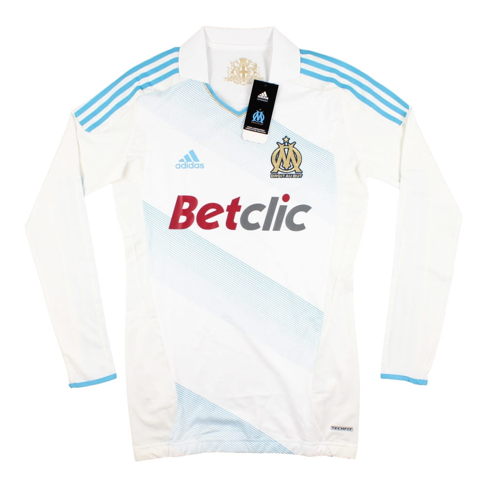 Marseille 2011-12 Player Spec Long Sleeve Home Shirt ((Excellent) L)_0