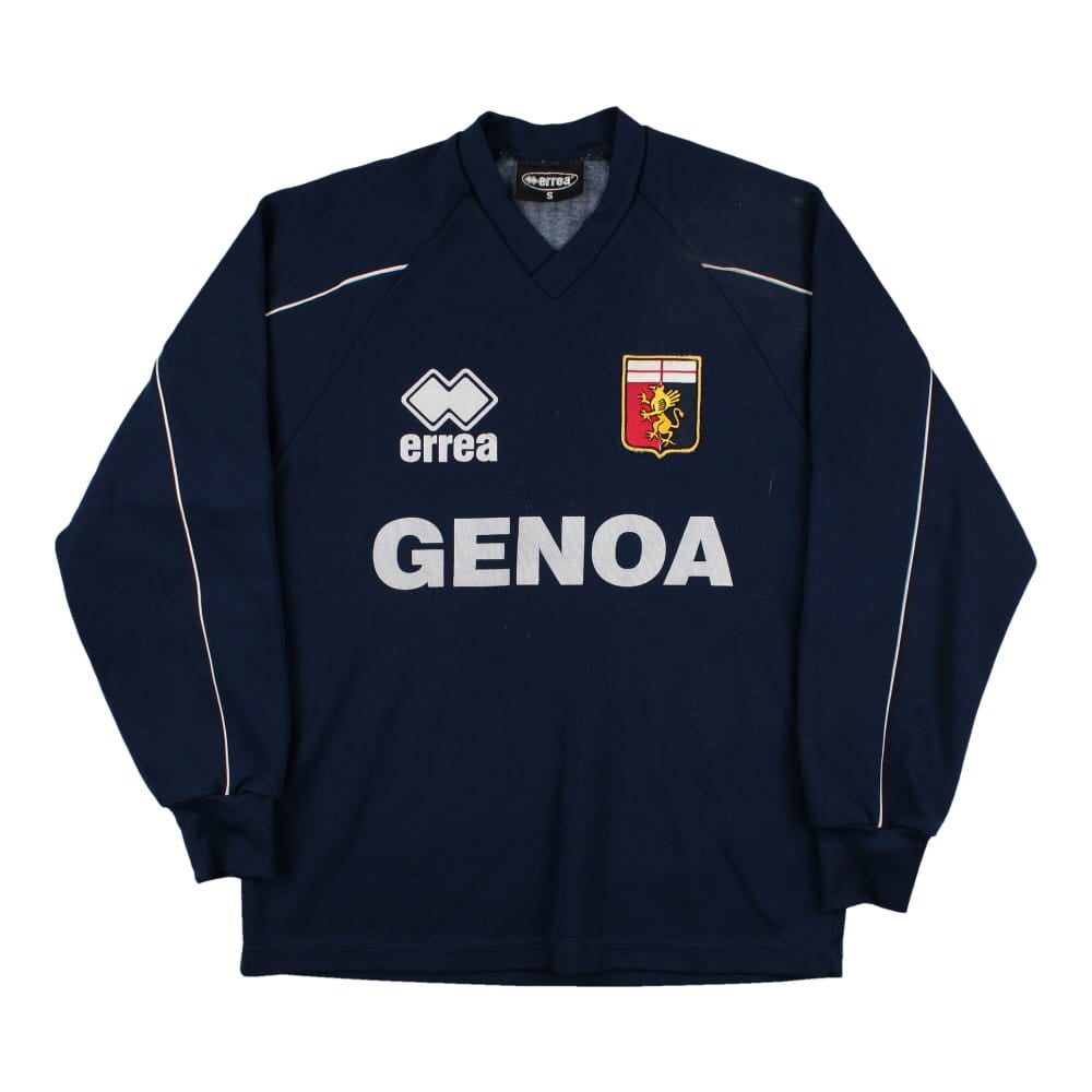 Genoa 2000s Errea Long Sleeve Football Training Top (S) (Very Good)_0